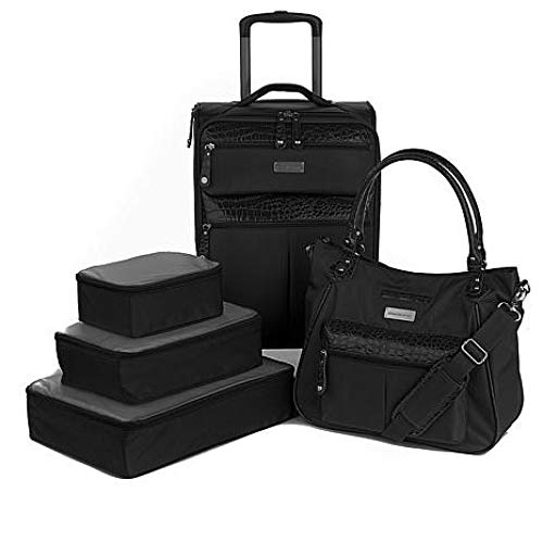 Spinner, Tote and Packing Cubes - Black 