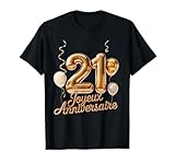 Célébrez une étape spéciale avec ce design d'anniversaire audacieux. Dotée d'un grand numéro d'âge Joyeux Anniversaire avec des détails épurés et une profondeur moderne, cette chemise est parfaite pour marquer une autre année avec style.