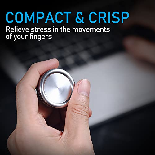 Ppoqq Fidget Slider Fidget Coin Haptic Coin Metal Fidget Toys For Adults Edc Fidget Stainless Steel #TOP2