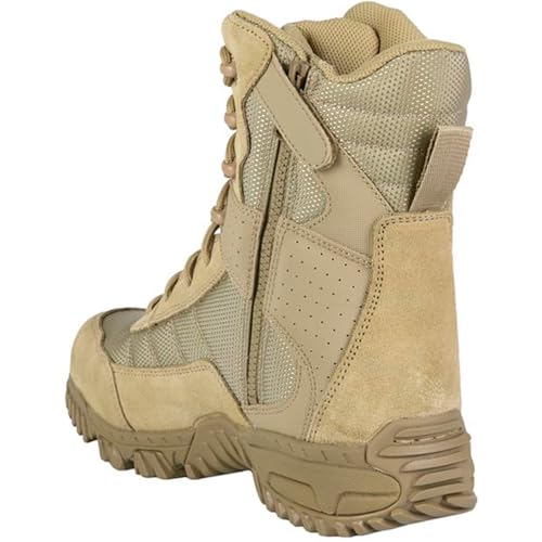 Image of Altama Unisex Vengeance SR 8 inch Side-Zip Lightweight Leather Boots | Full Grain, Textile Lining & Gusseted Tongue