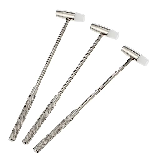 VICASKY Mini Hammer Kit (3pcs) Watch Repairing Hammers Alloy Steel Safe Easy to Carry