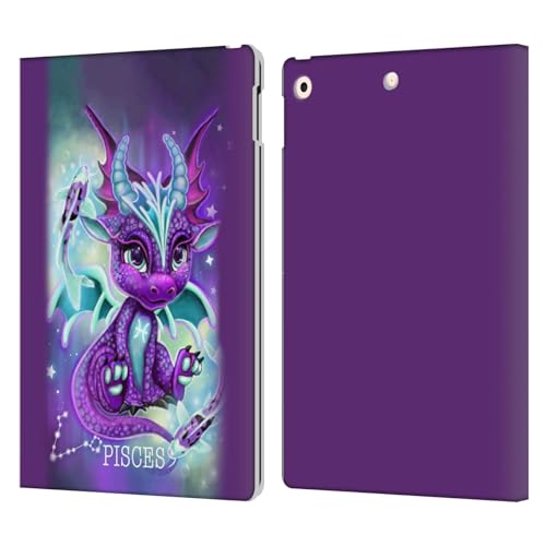 Étui portefeuille en cuir iPad 10.2 Head Case Designs Dragonz