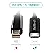 Nekteck USB-IF Certified(2-Pack) USB C to USB 3.0 Adapter USB 3.1(Gen1) Type C Male to USB A Female Cable Support OTG Function, Compatible with 2018 MacBook Air/ Pro, Galaxy S9 Note 9, Pixel 3 /Black