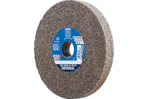 PFERD TOOLS Schleifbockscheibe UNIVERSAL, 200x30x32mm, A24, 39008418 – Harte Schleifscheibe für universelle Schleifaufgaben, mit Reduzierhülsen (25/20/16mm)