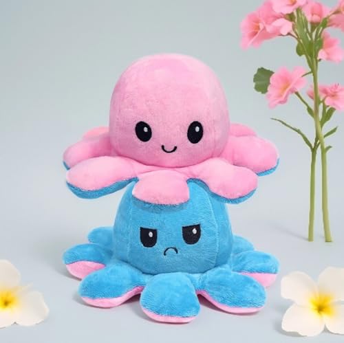 Image of Babique Octopus Plushie Reversible Stuffed Plush Teddy Bear Soft Toy |Ideal for Birthdays & Special Occasions Girls /Boys, Baby Kids (17Cm)