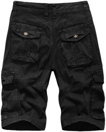 Pantaloncini Cargo Uomo Mimetici - Traspiranti, Multitasche Con Cerniera | Taglio Slim Fit Per Estate