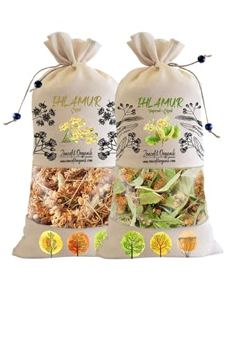 Çiçek Ihlamur Seti: 140 g Bez Torba ve 80 g Yaprak Ihlamur, Toplam 220 g