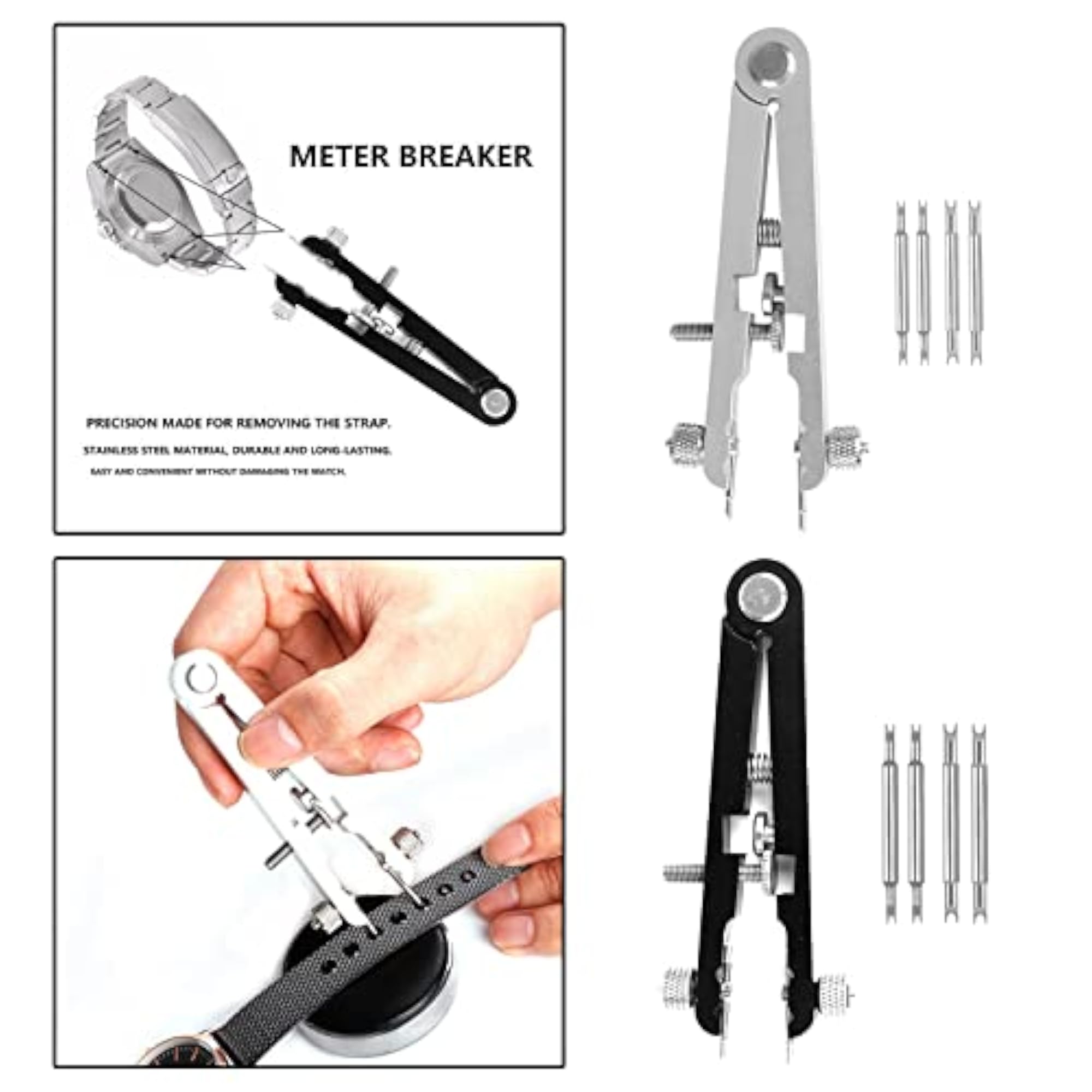 Watch Bracelet Spring Bar Plier Tweezer Remover Tool
