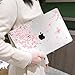 MEEgoodo for MacBook Air 13.3 inch Case 2021 2020 2019 2018 A2337 M1 A2179 A1932, Laptop Shell with Keyboard Webcam Cover & Trackpad Film & Type C Adapter for MacBook Air M1, Cherry Blossoms