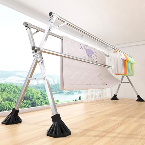 Étendoir à linge pliable pour éviter la rouille et le linge humide