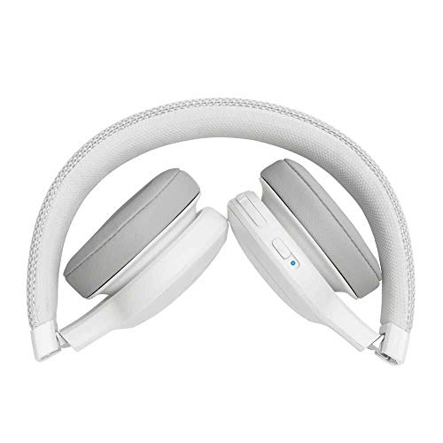 JBL Live 400BT – Casque Audio Supra-auriculaire sans Fil – Écouteurs Bluetooth avec Commande pour appels – avec Amazon Alexa intégré – Autonomie jusqu'à 24 Heures – Blanc