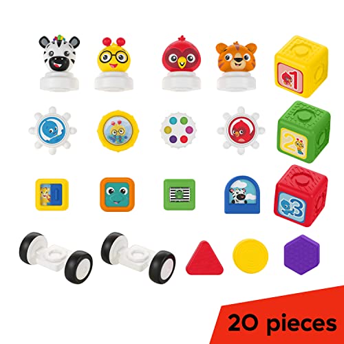 Image of Baby Einstein Connectables 20 Piece STEAM Magnetic Blocks Learning Toys Numbers Colors Animals for Baby 6 Months+ Toddler 1 2 3 4 5 Year Old