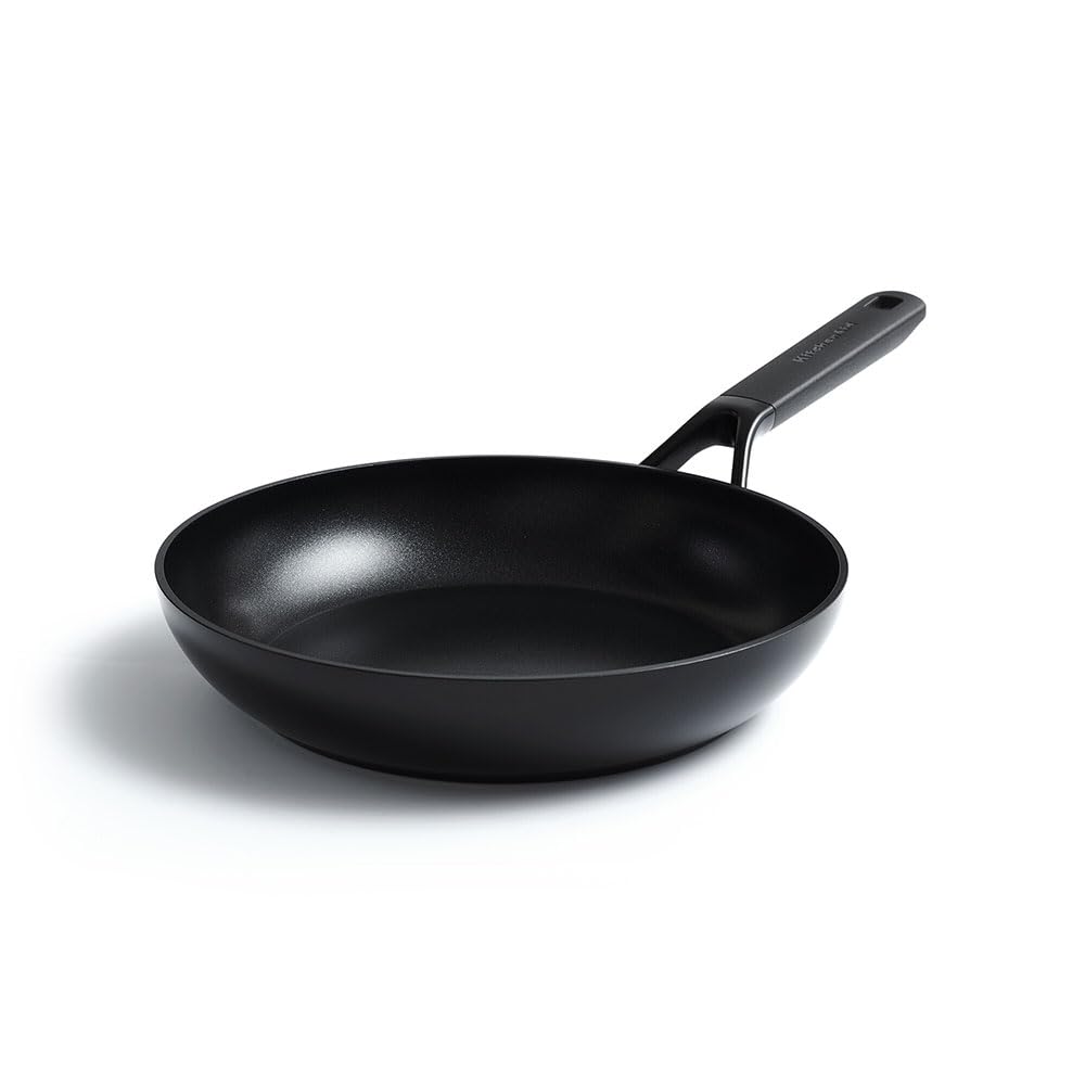 KitchenAid Classic Forged Hard Anodized PFAS-Free Healthy Ceramic Non-Stick, 208cm Frying Pan, Induction, Oven Safe, Black