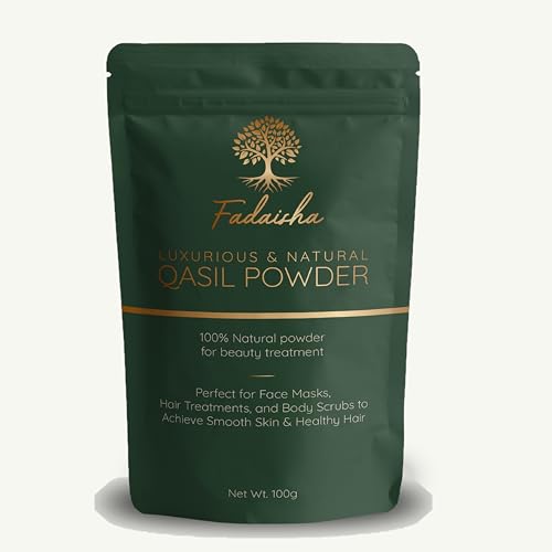Fadaisha Pure 100% Qasil Powder - Natural Herbal Facial Cleanser & Exfoliator for Radiant Skin - Nourish & Rejuvenate Your Complexion - Skincare Face/Body Mask with Zero Added Chemicals- 100gr
