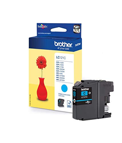 Price comparison product image Brother LC-121C Inkjet Cartridge,  Cyan,  Single Pack,  Standard Yield,  Includes 1 x