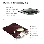 befen Genuine Leather Small Crossbody Purses for Women Travel Cross Body Bags Lightweight with Adjustable Shoulder Strap