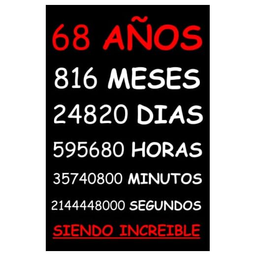 68 AÑOS SIENDO INCREIBLE: REGALO HOMBRE O MUJER 68 AÑOS DE CUMPLEAÑOS ORIGINAL Y DIVERTIDO , CUADERNO DE APUNTES O AGENDA, DIARIO, LEBRETA DE NOTAS..