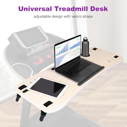 KELIXU Treadmill Desk Attachment, Universal Walking Laptop Holder Desk 39" L x 15" W Ergonomic Platform Workstation for Treadmill with Cup Holder, Laptop/Tablet Stand, White by KELIXU - Image 3