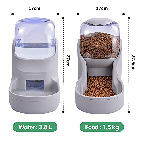 Pets Feeder Dog Feeder Cats Feeder with Water Dispenser Automatic Gravity Big Capacity Pets Feeder Auto for Small Medium… - Image 5