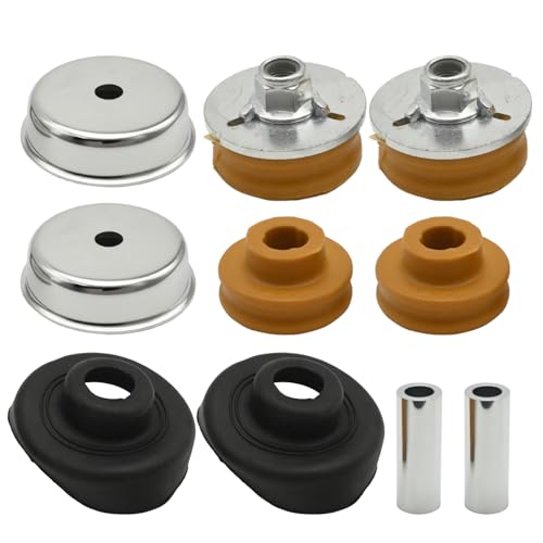 JUUDDENPARTS Set of 12 33506767010 Rear Shock Absorber Strut Mount with Dust Cover and Shock Cap, Replacement for BMW 1 Series 3 Series X1 E81 E82, Replaces 33526764418