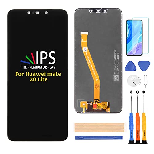 A-MIND for Huawei Mate 20 Lite 液晶パネル 画面交換修理用 タッチパネルセット SNE-AL00 SNE-LX1 SNE-LX2 SNE-LX3 NE-LX2 交換用LCDアセンブリ フルキット 修理工具セット付き (フレーム
