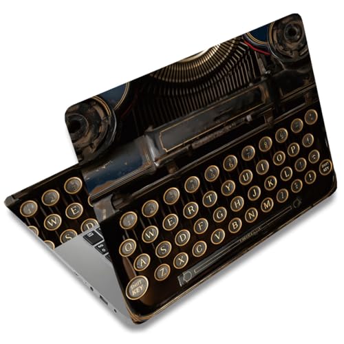SUPERDANT Adesivo Protettivo Vintage Per Notebook Con Design Macchina Da Scrivere Retro Copertura Decorativa Universale Per PC 12 13 13.3 14 15 15.4 15.6 Pollici