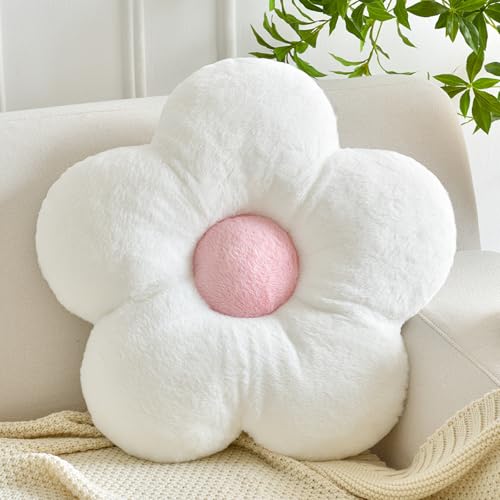 ZCNYCLAM Flower Pillows, Soft Flower Shaped Pillow with Home Decorative for Couch Chair Bed,Flower Floor Throw Pillows for Adults Bedroom Living Room...