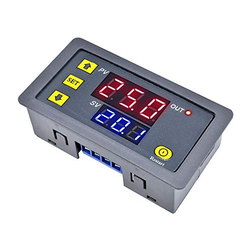 e-infinity 12 dc Digital Time Delay Relay Dual LED Display Cycle Timer Control Switch (Solar) Adjustable Timing Relay Time Delay Switch (1)