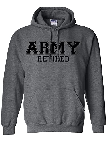 zerogravitee ARMY Retired BLACK logo Hooded Sweatshirt