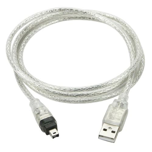 Trasferimento dati ad alta efficienza: il cavo USB maschio a IEEE 1394 Firewire da 1,5 m garantisce la trasmissione bidirezionale di immagini, suoni e dati con velocità di trasferimento ottimali fino a 400 Mbps, ideale per videografi professionisti e amatoriali che necessitano di una rapida gestione dei dati
