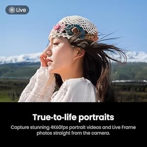 Insta360 Luna Ultra - 8K Vlogging Camera with Dual Leica Lenses, 12× Zoom, 1" Sensor, Detachable 2" Touchscreen, Triple AI Chip, Pocket Gimbal Camera for Vlog Photography-Cosmic Black — photo 6 of 6