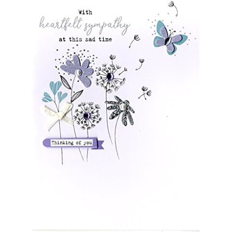 Heartfelt Sympathy Irresistible Greeting Card Embellished Cards Cover