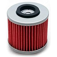 HIFLO Ölfilter HF145 MZ/Cagiva, rot-silber