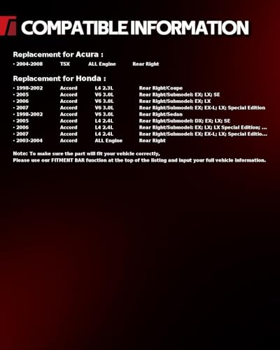 Image of Torchbeam Rear Brake Caliper Right for Honda 2005-2007 Accord 2.4L, Honda 2003-2004 Accord, Honda 1998-2002 2005-2007 Accord 3.0L, Rear Right Caliper Replace # 19B2068