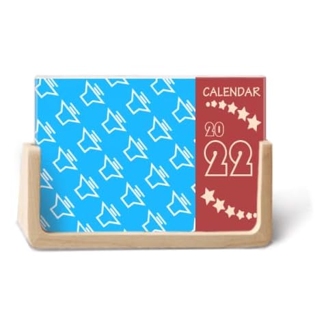 Sound Adjustment Seal Patterns 2022 Desk Calendar Planner 12 Month Cover
