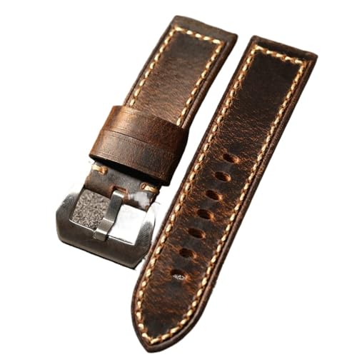 Bracelet de montre homme 22 mm en cuir véritable pour remplacer votre attache