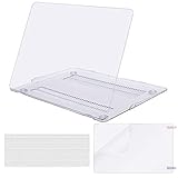 MOSISO Compatible with MacBook Air 13 inch Case (Models: A1369 & A1466, Older Version 2010-2017 Release), Protective Plastic Hard Shell Case & Keyboard Cover & Screen Protector, Crystal Clear