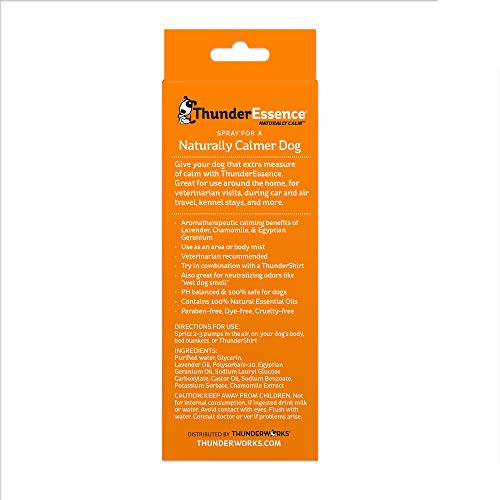 Image of ThunderEssence Dog Calming Essential Oils | All-Natural Lavender, Chamomile and Egyptian Geranium | Vet Recommended |4 FL OZ. Spray