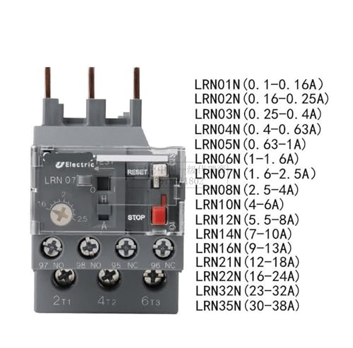 Relé térmico LRN07N con rango 1.6A a 2.5A para contactores series LC1N y LC1E 2
