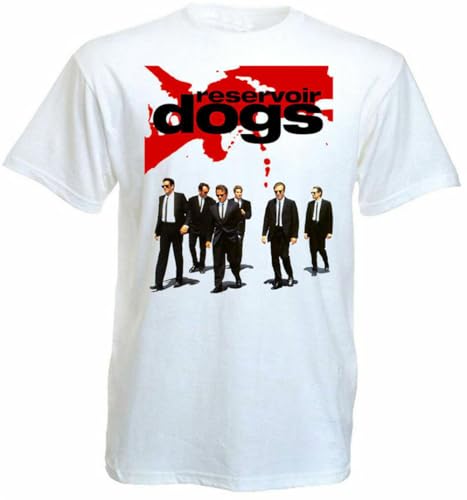 CTLEICODW Reservoir Dogs Movie Poster T Shirt White