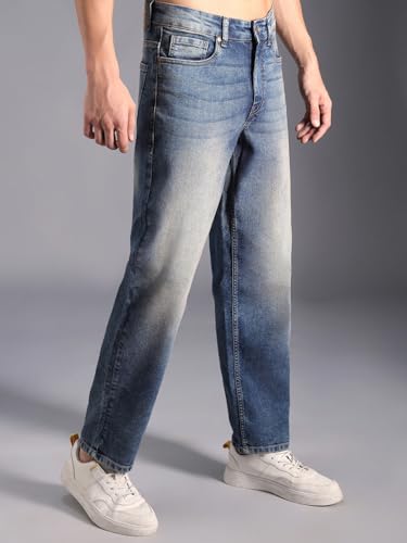 Image of HIGH Star Men's Regular Fit Mid Rise Jeans