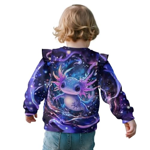 Xpyiqun Sweatshirts Girls Crewneck Pullover Tops Ruffle Long Sleeve Shirt Athletic Fall Outfits2