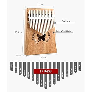 Hearda Kalimba 17 clés Instrument de Musique, Portable Pouce Piano Africain Marimba Burlywood Kalimba Cadeau Kit avec… - Les Beatles, Paul McCartney, John Lennon, RIngo Starr, George Harrison Hearda Kalimba 17 clés Instrument de Musique, Portable Pouce Piano Africain Marimba Burlywood Kalimba Cadeau Kit avec… – Image 2