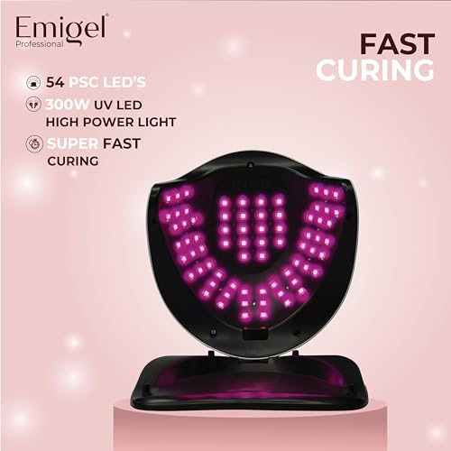 Emigel Professional Nail UV Lamp 300W | Nail UV Lamp | Professional Nail Lamp for UV Gel | Nail Gel Curing Light With 4 Month Warranty. - Image 3