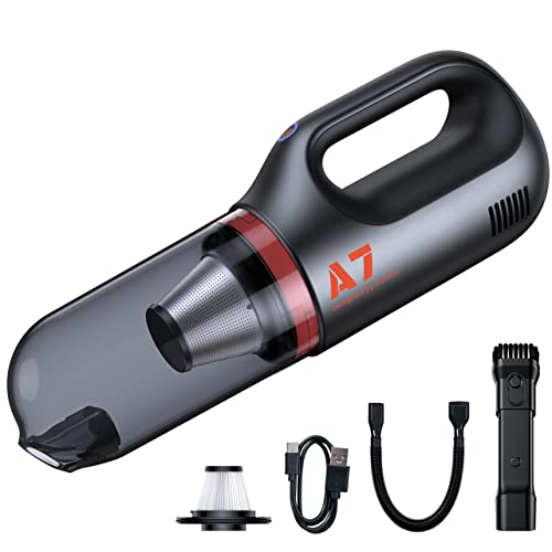 Baseus Handheld Vacuum, Small Car Vacuum Cleaner Cordless 78W High Power USB Rechargeable Portable Hand Vacuum for Home, Car, Kitchen - A7