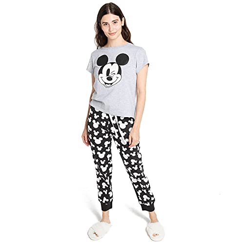 Cotton Soul Disney Mickey Cheeky Wink Pyjama basique pour femme Multicolore, multicolore, XL