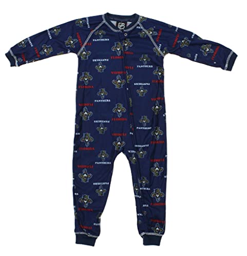 Outerstuff NHL Toddlers Little Boys Full Zip Raglan Logo Print Coverall, Florida Panthers