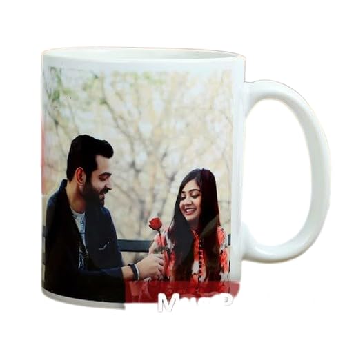 AP Enterprises 1Custom Photo Coffee Mugs, 15 oz, Personalized Mugs w/Picture, Text, Name - Personalized Gifts for V Day, Boyfriend, Girlfriend, Office, Custom Mugs with Pictures, 335 ml 11