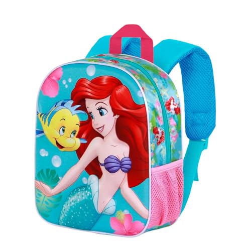 Disney Ariel Dive-Sac à Dos 3D Elite, Turquoise 25 x 30 cm, Capacité 7 L