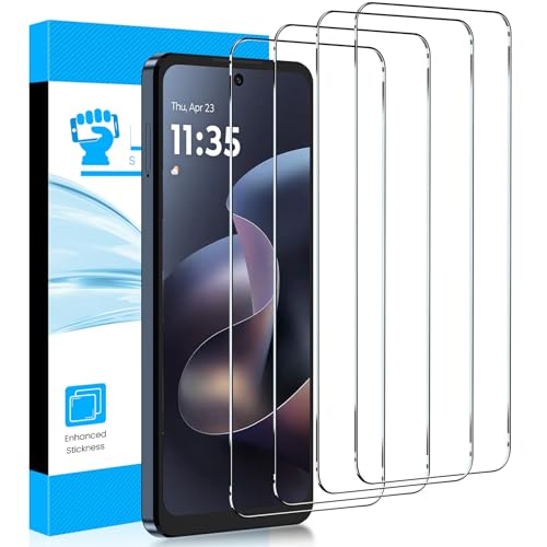 LYWHL 4 Pack for Motorola Moto G/Power/Play 5G 2026 Screen Protector Tempered Glass HD Clear 9H Hardness Protective Film Anti Scratch Bubble Free Easy Install Case Friendly